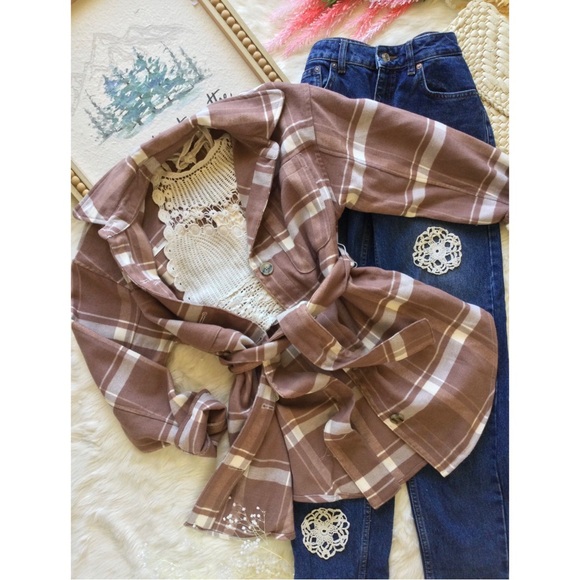 NWT A New Day Rose Quartz Plaid Jacket - Picture 9 of 11